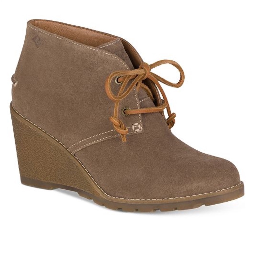 Sperry Celeste Prow Wedge Ankle Booties